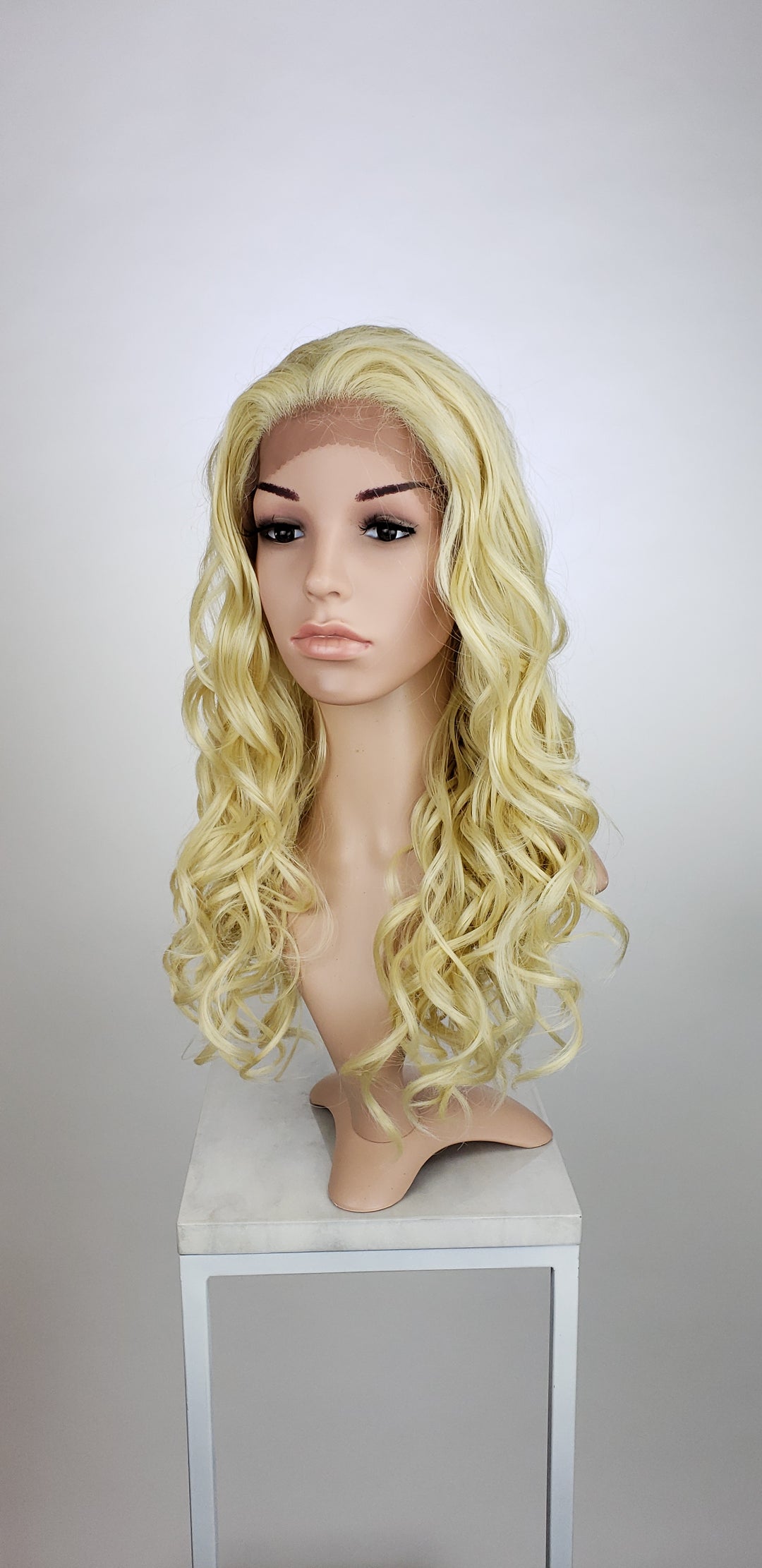 Blonde Long Curly Lace Front Wig - Lady Series LLVOG44
