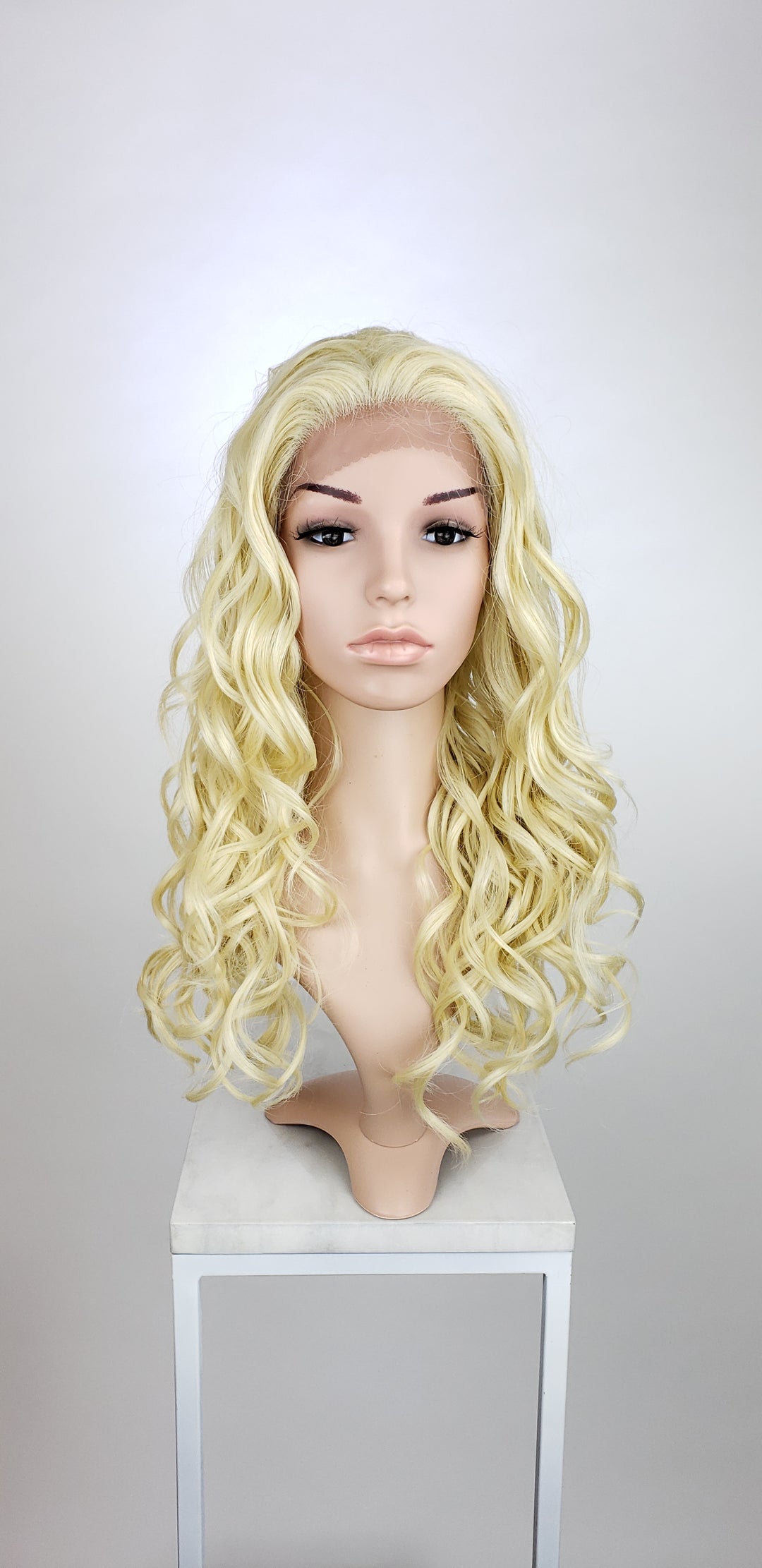 Blonde Long Curly Lace Front Wig - Lady Series LLVOG44