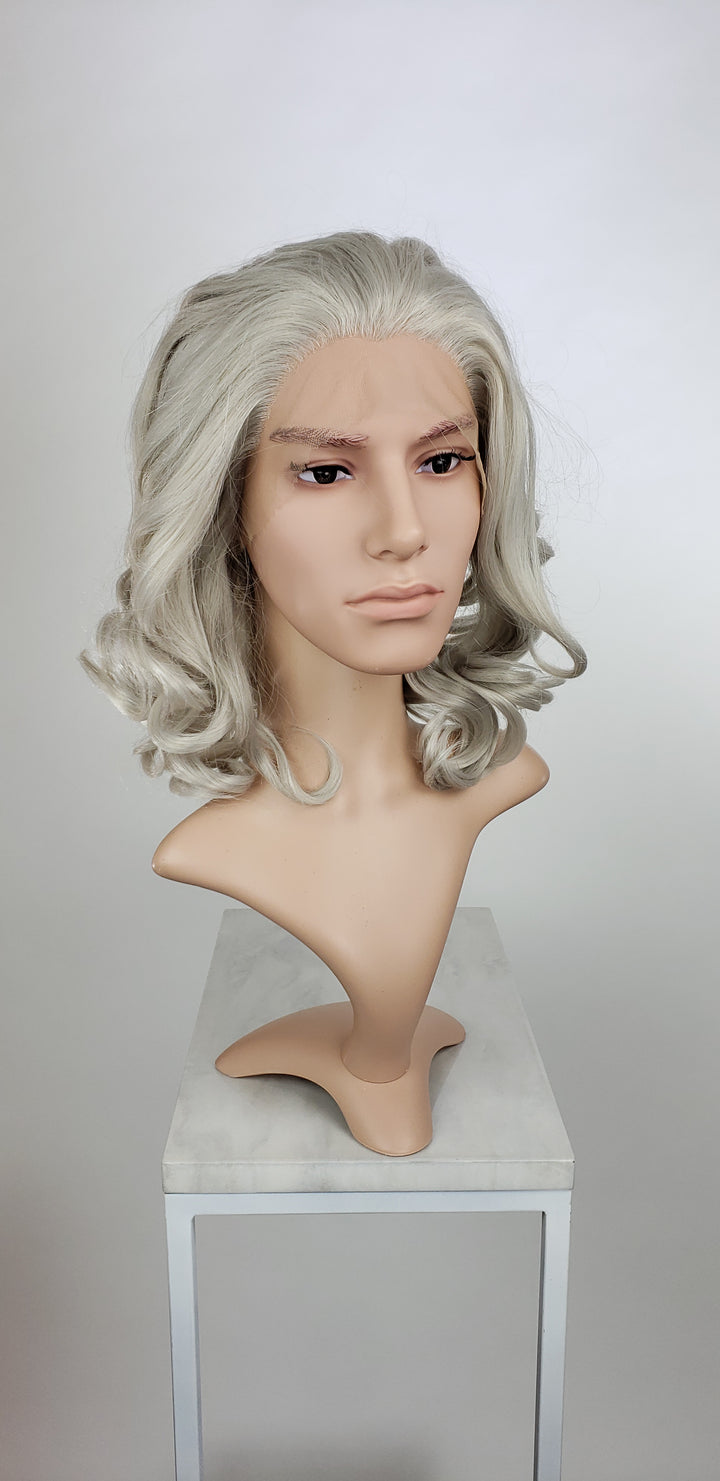 Men's Zoey True Silver - Lace Front Wig