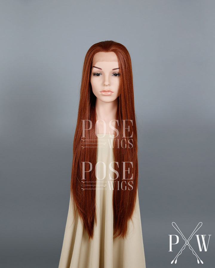 Red Long Straight Lace Front Wig - Lady Series LLHAW52