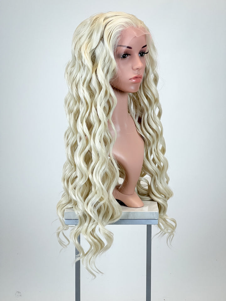 Daevina White Blonde - Lace Front Wig